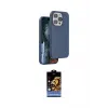 ieg™ iPhone 14 Pro Max Kılıf Kıvılcım Çizgi Serisi - Siyah Buffer Hayalet Cam Ekran Koruyucu
