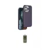 ieg™ iPhone 14 Pro Max Kılıf Kıvılcım Çizgi Serisi - Siyah Joko Magic 5D Hayalet Cam