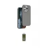 ieg™ iPhone 14 Pro Max Kılıf Kıvılcım Çizgi Serisi - Siyah Joko Magic 5D Hayalet Cam