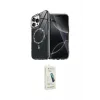 ieg™ iPhone 14 Pro Max Kılıf Kıvılcım Form Prime - Şeffaf Pasifik Cam Ekran Koruyucu