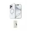 ieg™ iPhone 14 Pro Max Kılıf Kıvılcım Form Prime - Şeffaf Pasifik Cam Ekran Koruyucu