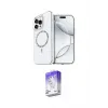 ieg™ iPhone 14 Pro Max Kılıf Kıvılcım Form Prime - Siyah Bilvis 5in1 3D Magic Cam Ekran Koruyucu