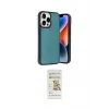 ieg™ iPhone 14 Pro Max Kılıf Kıvılcım Işık Serisi - Siyah Mat Seramik Nano Ekran Koruyucu