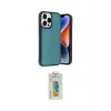 ieg™ iPhone 14 Pro Max Kılıf Kıvılcım Işık Serisi - Siyah Polymer Nano Ekran Koruyucu