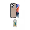 ieg™ iPhone 14 Pro Max Kılıf Kıvılcım Işık Serisi - Siyah Polymer Nano Ekran Koruyucu