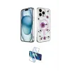 ieg™ iPhone 14 Pro Max Kılıf Kozmos Doku - Siyah 3D Antistatik Cam Ekran Koruyucu
