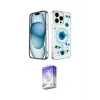 ieg™ iPhone 14 Pro Max Kılıf Kozmos Doku - Siyah Bilvis 5in1 3D Magic Cam Ekran Koruyucu