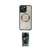 ieg™ iPhone 14 Pro Max Kılıf Kutup Modern - Siyah 360 Mat Full Body Arka Koruyucu