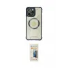ieg™ iPhone 14 Pro Max Kılıf Kutup Modern - Siyah 6D Mat Seramik Hayalet Nano Ekran Koruyucu