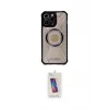 ieg™ iPhone 14 Pro Max Kılıf Kutup Modern - Siyah Joko 5D Cam