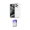 ieg™ iPhone 14 Pro Max Kılıf Nova Asil Prime - Siyah Bilvis 5in1 3D Magic Cam Ekran Koruyucu