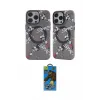ieg™ iPhone 14 Pro Max Kılıf Nova Doku Koleksiyonu - Siyah 18D Cam Ekran Koruyucu