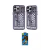 ieg™ iPhone 14 Pro Max Kılıf Nova Doku Koleksiyonu - Siyah 18D Cam Ekran Koruyucu