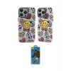 ieg™ iPhone 14 Pro Max Kılıf Nova Doku Koleksiyonu - Siyah 18D Cam Ekran Koruyucu