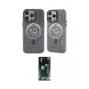 ieg™ iPhone 14 Pro Max Kılıf Nova Doku Koleksiyonu - Siyah 360 Mat Full Body Arka Koruyucu