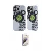 ieg™ iPhone 14 Pro Max Kılıf Nova Doku Koleksiyonu - Siyah Bilvis 3D Mat Cam Ekran Koruyucu