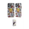 ieg™ iPhone 14 Pro Max Kılıf Nova Doku Koleksiyonu - Siyah Bilvis 3D Mat Cam Ekran Koruyucu