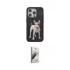 ieg™ iPhone 14 Pro Max Kılıf Nova Form Koleksiyonu - Siyah Bilvis 3D Mat Cam Ekran Koruyucu
