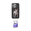 ieg™ iPhone 14 Pro Max Kılıf Nova Form Koleksiyonu - Siyah Bilvis 5in1 5D Magic Hayalet Cam Ekran Koruyucu