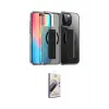ieg™ iPhone 14 Pro Max Kılıf Nova Işık Koleksiyonu - Siyah Bilvis 3D Mat Cam Ekran Koruyucu