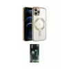 ieg™ iPhone 14 Pro Max Kılıf Nova Işık Özel Seri - Şeffaf 360 Full Body Arka Koruyucu