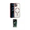 ieg™ iPhone 14 Pro Max Kılıf Nova Işık Özel Seri - Şeffaf 360 Full Body Arka Koruyucu