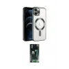 ieg™ iPhone 14 Pro Max Kılıf Nova Işık Özel Seri - Şeffaf 360 Full Body Arka Koruyucu
