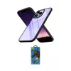 ieg™ iPhone 14 Pro Max Kılıf Nova Işık Serisi - Siyah 18D Cam Ekran Koruyucu
