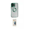 ieg™ iPhone 14 Pro Max Kılıf Pusula Form - Siyah 6D Mat Seramik Hayalet Nano Ekran Koruyucu