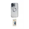 ieg™ iPhone 14 Pro Max Kılıf Pusula Form - Siyah 6D Mat Seramik Hayalet Nano Ekran Koruyucu
