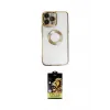ieg™ iPhone 14 Pro Max Kılıf Pusula Form - Siyah Buffer Cam Ekran Koruyucu