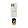 ieg™ iPhone 14 Pro Max Kılıf Pusula Form - Siyah Buffer Cam Ekran Koruyucu