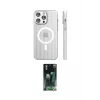 ieg™ iPhone 14 Pro Max Kılıf Pusula Minimal Koleksiyonu - Şeffaf 360 Full Body Arka Koruyucu
