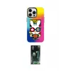 ieg™ iPhone 14 Pro Max Kılıf Siluet Çizgi Koleksiyonu - Siyah 360 Mat Full Body Arka Koruyucu
