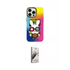 ieg™ iPhone 14 Pro Max Kılıf Siluet Çizgi Koleksiyonu - Siyah Bilvis 3D Mat Cam Ekran Koruyucu