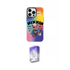 ieg™ iPhone 14 Pro Max Kılıf Siluet Çizgi Koleksiyonu - Siyah Bilvis 5in1 3D Magic Cam Ekran Koruyucu