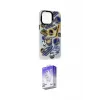 ieg™ iPhone 14 Pro Max Kılıf Siluet Çizgi Koleksiyonu - Siyah Bilvis 5in1 3D Magic Cam Ekran Koruyucu