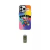 ieg™ iPhone 14 Pro Max Kılıf Siluet Çizgi Koleksiyonu - Siyah Joko Magic 5D Hayalet Cam