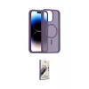 ieg™ iPhone 14 Pro Max Kılıf Siluet Minimal Prime - Siyah Bilvis 3D Mat Cam Ekran Koruyucu