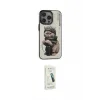 ieg™ iPhone 14 Pro Max Kılıf Siluet Modern Özel Seri - Şeffaf Pasifik Cam Ekran Koruyucu
