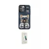 ieg™ iPhone 14 Pro Max Kılıf Siluet Modern Özel Seri - Şeffaf Pasifik Cam Ekran Koruyucu