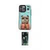 ieg™ iPhone 14 Pro Max Kılıf Siluet Modern Özel Seri - Siyah 360 Mat Full Body Arka Koruyucu