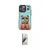 ieg™ iPhone 14 Pro Max Kılıf Siluet Modern Özel Seri - Siyah Bilvis 3D Mat Cam Ekran Koruyucu
