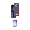 ieg™ iPhone 14 Pro Max Kılıf Vadi Klasik Serisi - Siyah Bilvis 5in1 3D Magic Cam Ekran Koruyucu