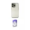 ieg™ iPhone 14 Pro Max Kılıf Vadi Minimal - Siyah Bilvis 5in1 3D Magic Cam Ekran Koruyucu
