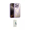 ieg™ iPhone 14 Pro Max Kılıf Yadigar Asil Koleksiyonu - Şeffaf Pasifik Cam Ekran Koruyucu