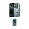 ieg™ iPhone 14 Pro Max Kılıf Yadigar Asil Koleksiyonu - Siyah 18D Cam Ekran Koruyucu