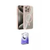 ieg™ iPhone 14 Pro Max Kılıf Yadigar Asil Koleksiyonu - Siyah Bilvis 5in1 5D Magic Hayalet Cam Ekran Koruyucu