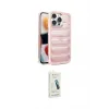 ieg™ iPhone 14 Pro Max Kılıf Yadigar Doku Özel Seri - Şeffaf Pasifik Cam Ekran Koruyucu