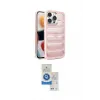 ieg™ iPhone 14 Pro Max Kılıf Yadigar Doku Özel Seri - Şeffaf Royal Nano Ekran Koruyucu